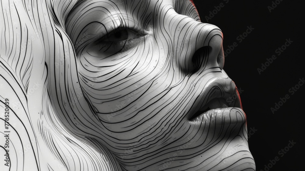 Fototapeta premium Contoured Serenity
