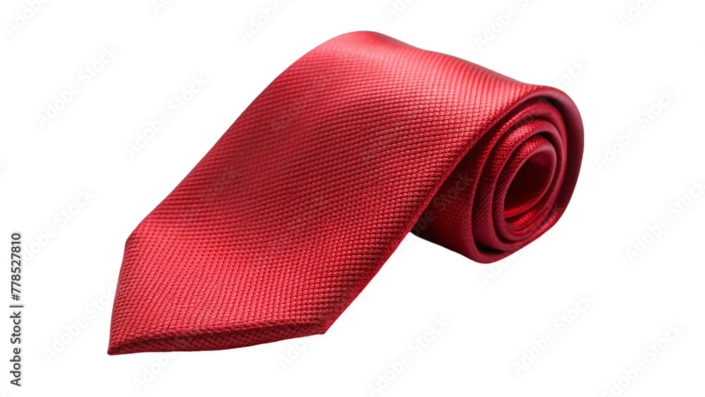 Rolled red tie isolated on transparent background. Rolled red tie isolated on transparent background.