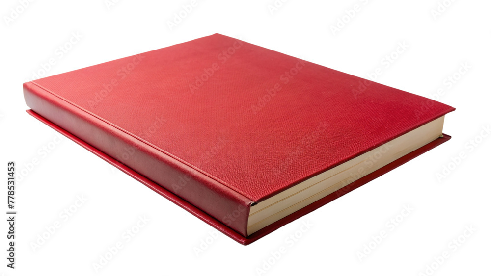 Blank red book isolated on transparent background. Blank red book isolated on transparent background.