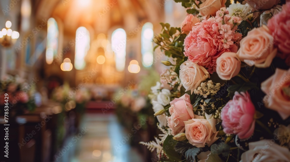 Decorating wedding church ceremony interior wallpaper background Decorating wedding church ceremony interior wallpaper background