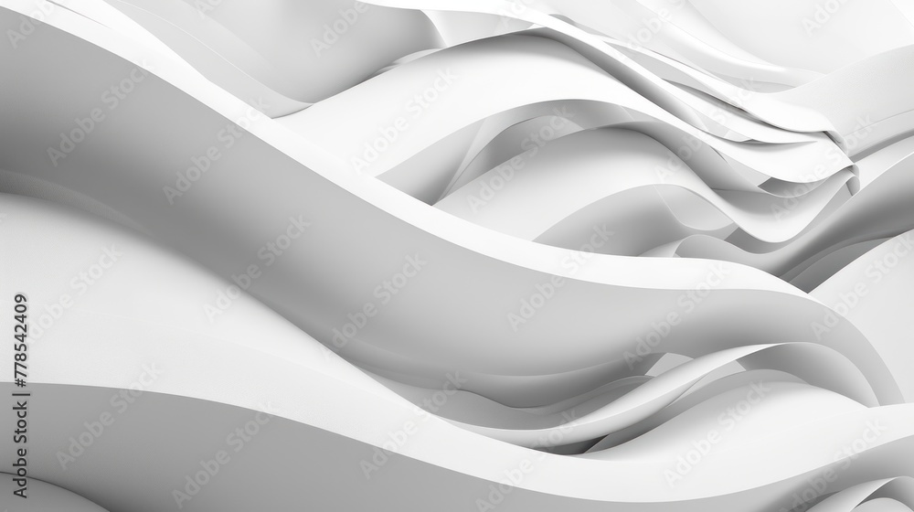 3d rendering White and grey layered creative shapes texture background ...
