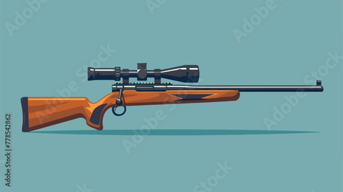 Air rifle icon vector illustration design 2d flat c photo