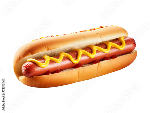 fastfood hot dog food isolated