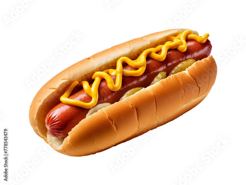 fastfood hot dog food isolated