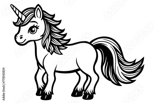 cute-unicorn--transparent-background vector illustration 