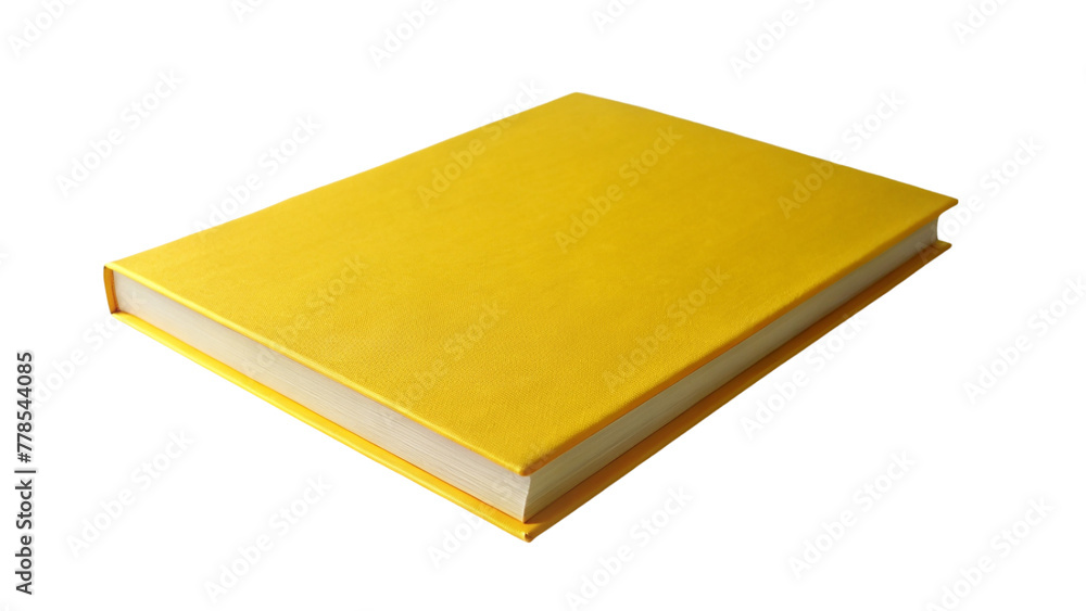 Blank yellow book on transparent background. Blank yellow book on transparent background.