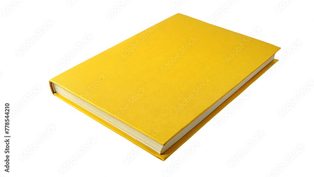 Blank yellow book on transparent background. Blank yellow book on transparent background.