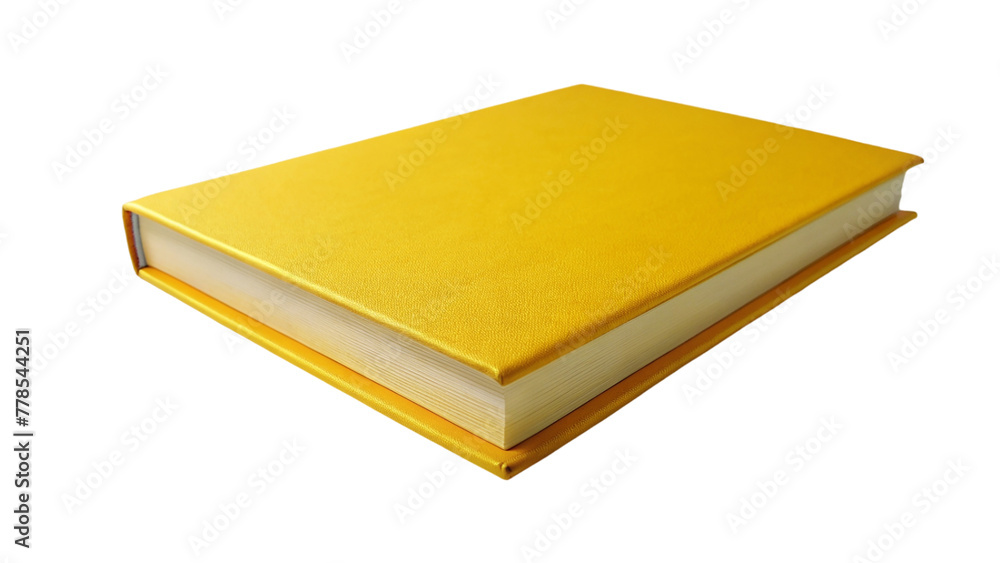 Blank yellow book on transparent background. Blank yellow book on transparent background.