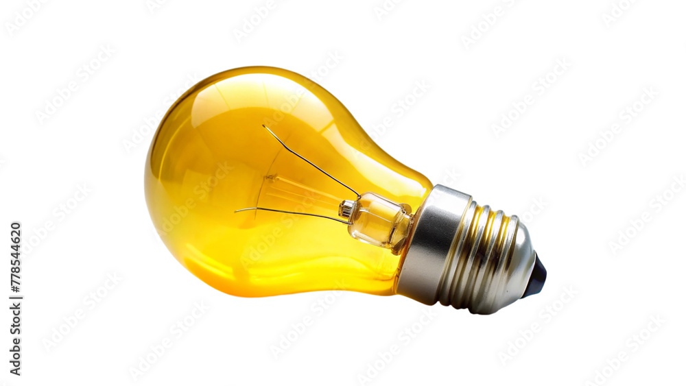 Yellow blub on transparent background. Yellow blub on transparent background.
