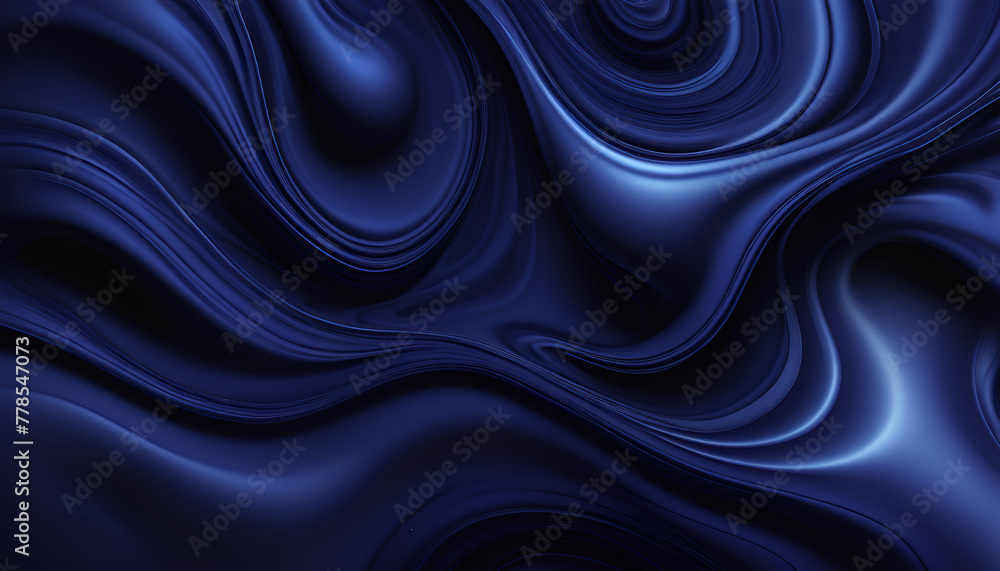 Obraz premium dark blue abstract wavy background