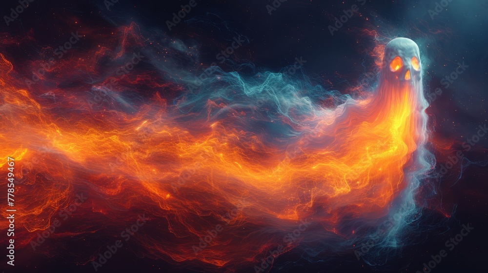 Fototapeta premium Fiery Spectral Wraith