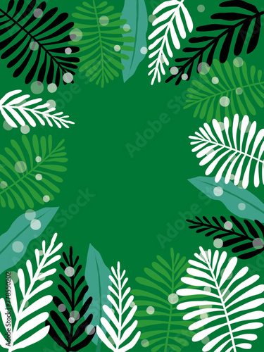 Tropical plant background illustration photo