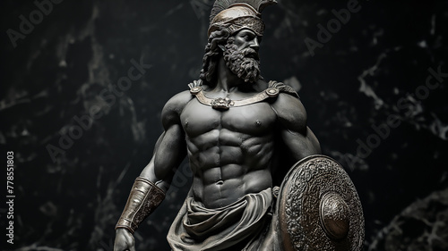 mythological gods and heroes from ancient times, sculptures 