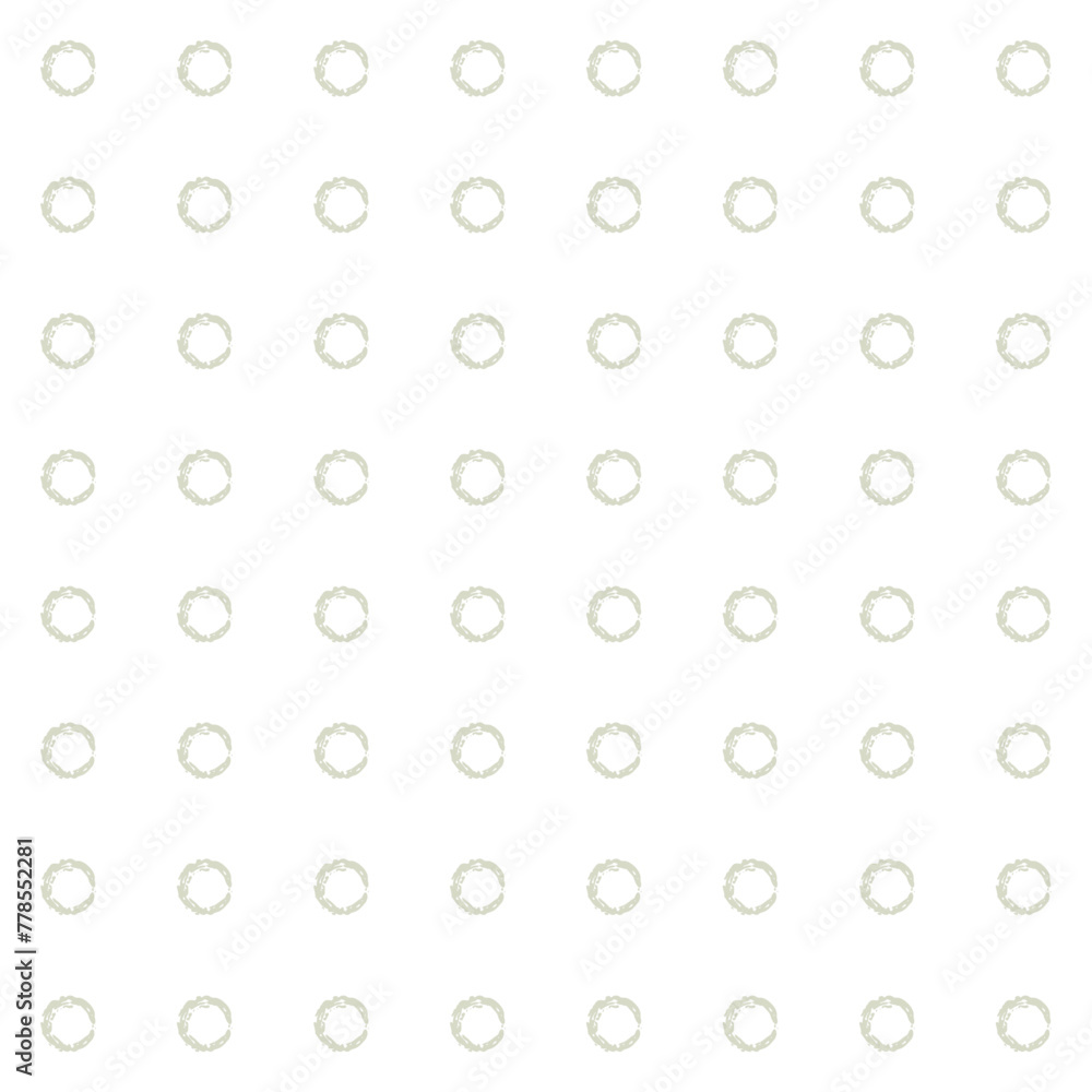 Vector Hand Drawn Small Circles Pattern Background