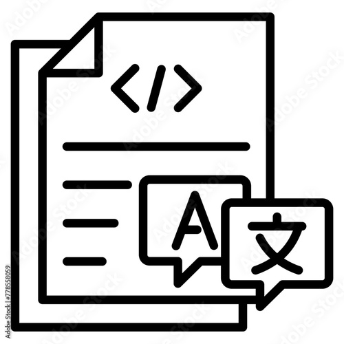 Scripting Icon Element For Design