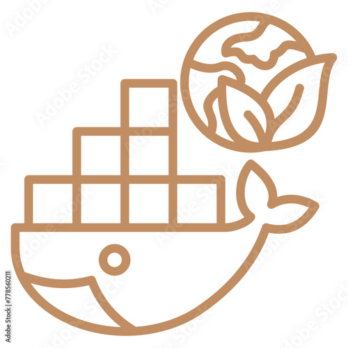 Docker Icon Element For Design