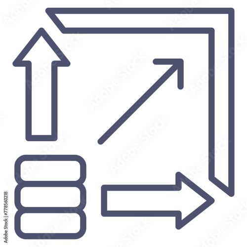 Scalability Icon Element For Design