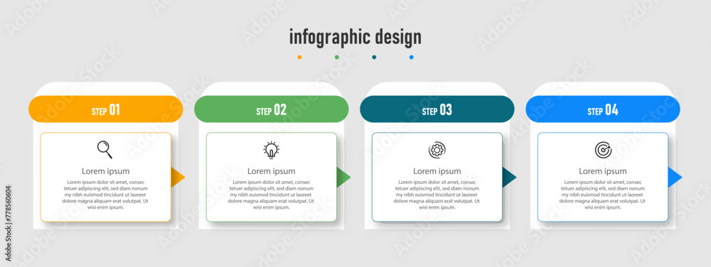 Modern info graphic business template and data visualization with 4 options. can be used for workflow diagram, info chart, web design. vector illustration. Modern info graphic business template and data visualization with 4 options. can be used for workflow diagram, info chart, web design. vector illustration.