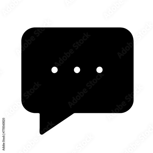 Chat Bubble Icon: Messaging, Dialogue, Communication Symbol for Chatroom, Social Media, Instant Messaging App Design with Speech Bubble Vector in Chat Interface