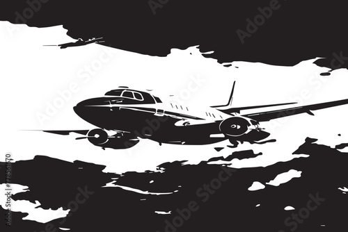 military helicopter illustration