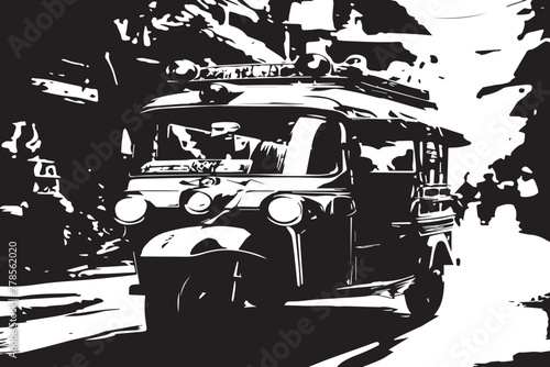 rikshaw on the street