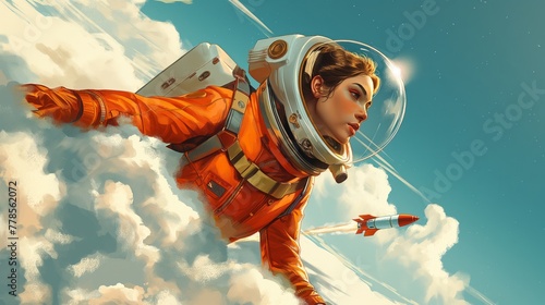 beautiful spacewomen adventures in outerspace