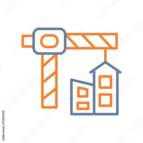 Construction Line Two Color Icon