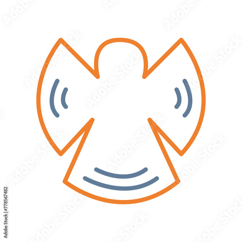 Angle Line Two Color Icon