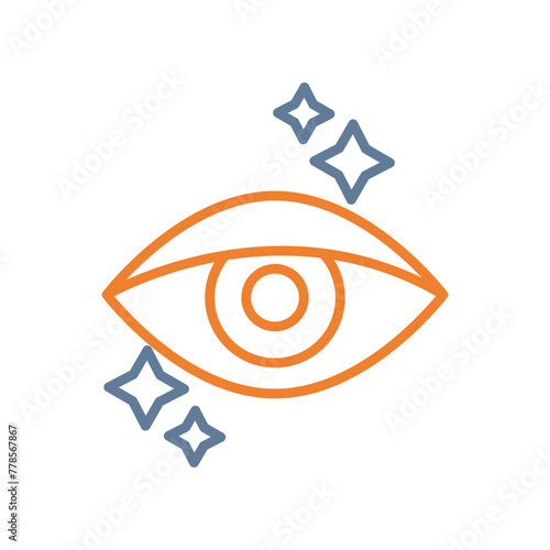 Ophthalmologist Line Two Color Icon