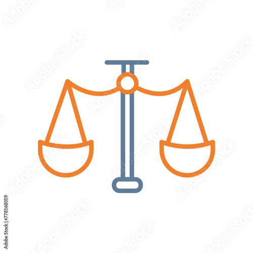 Law Line Two Color Icon