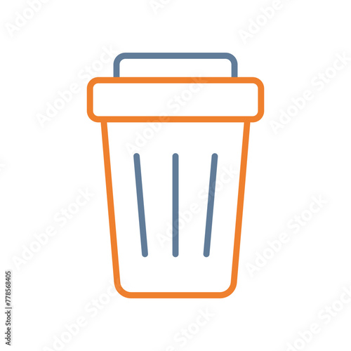 Trash Line Two Color Icon