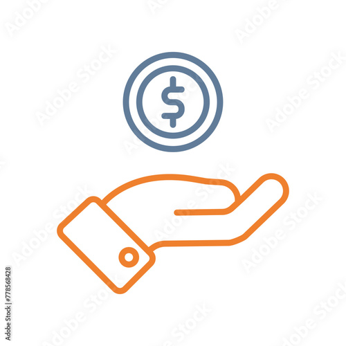 Loan Line Two Color Icon