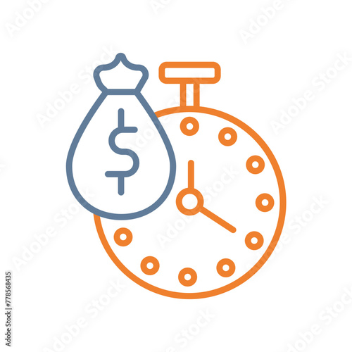 Payment Time Line Two Color Icon