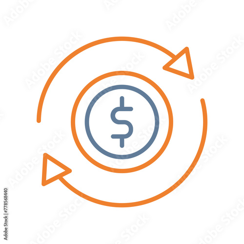 Business Line Two Color Icon