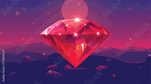 Diamond icon vector illustration symbol design 2d f