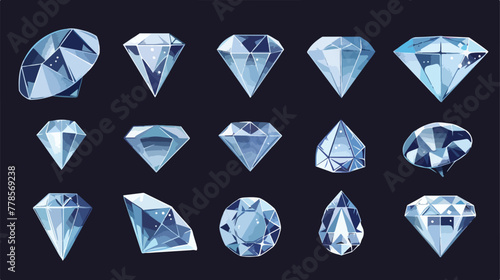 Diamond icon vector illustration symbol design 2d f © iclute
