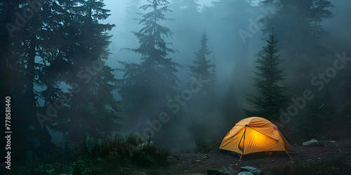 tent in the forest © Adnan