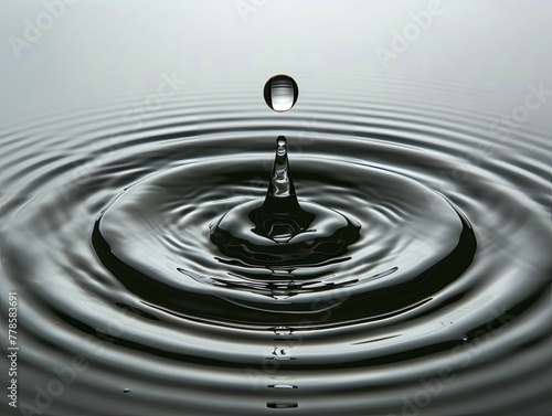 A single drop of water causing ripples in a large body of water, representing the initiation of change and the potential for widespread impact.