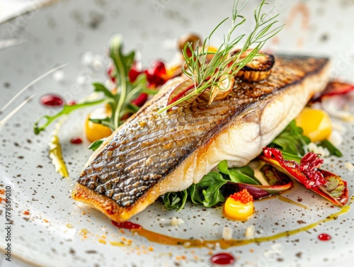 Chef transforms sea bass into a luxury dish a perfect fusion of skill