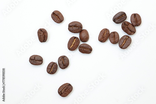 coffee beans isolated on white © komthong wongsangiam