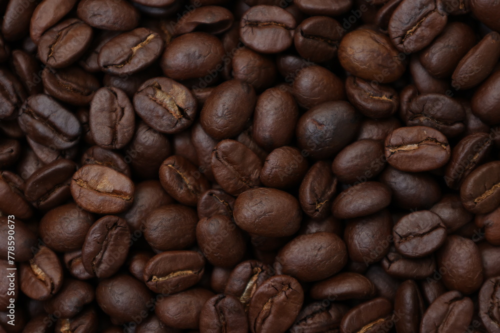 Naklejka premium coffee beans background