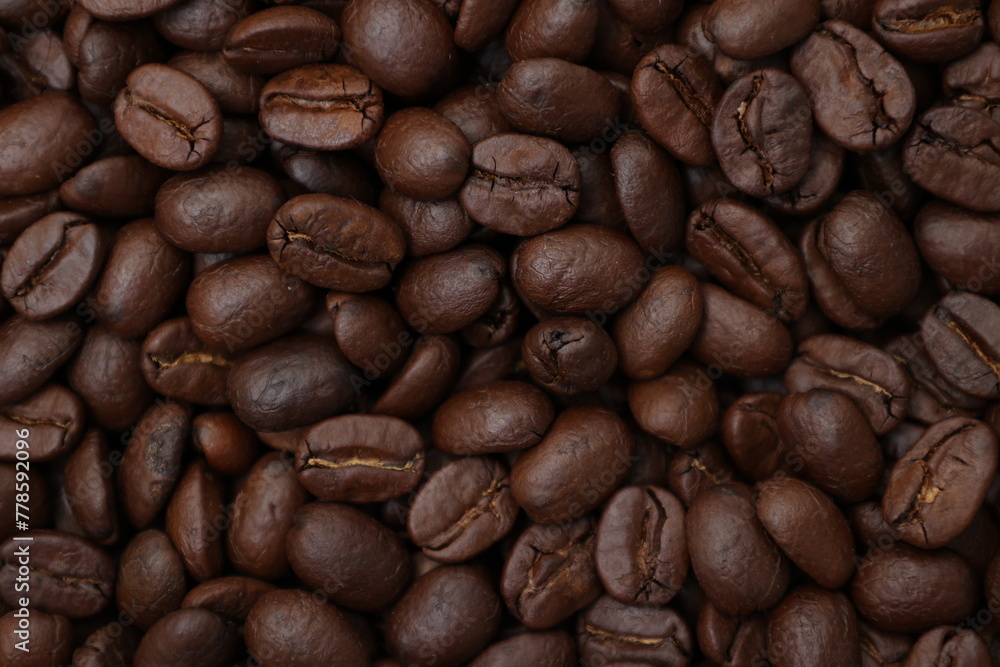 Naklejka premium coffee beans background