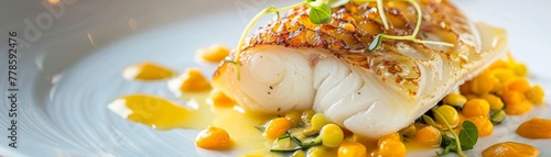 Elegant flounder gastronomy crafted for a superior dining experience