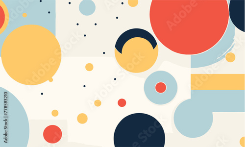 hand drawn flat design abstract doodle pattern