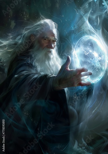 Wallpaper Mural wizard holding ball hand blizzard concept artists promotional orb time still lord rings princess sorcerer Torontodigital.ca