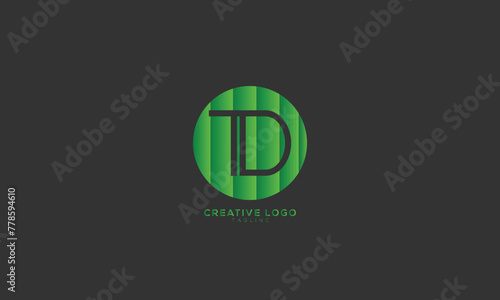 TD TOD TDO  Abstract initial monogram letter alphabet logo design