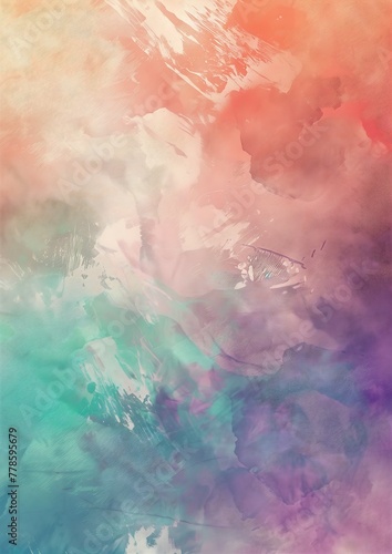 abstract cloud filled sky pink blue hue orange purple floating misty daze young abstracted techniques white fluid color soft flowers paint swirls
