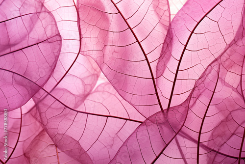pink leaf texture background © O-Foto