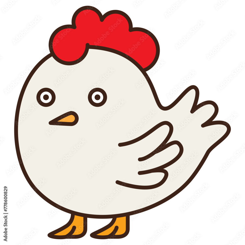chicken animal vector icon chicken animal vector icon