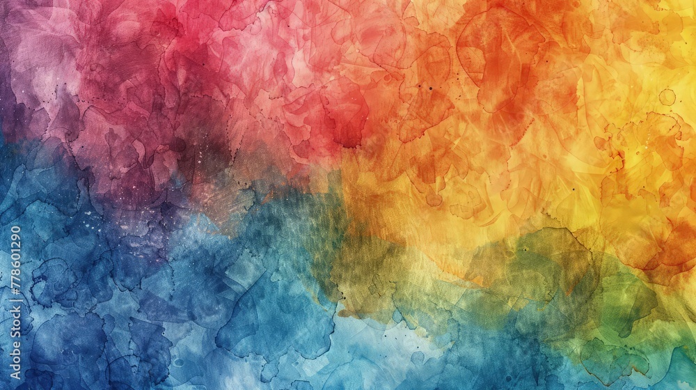 an abstract watercolor texture on paper, featuring a vibrant blend of different colors in a fluid, organic pattern. an abstract watercolor texture on paper, featuring a vibrant blend of different colors in a fluid, organic pattern.